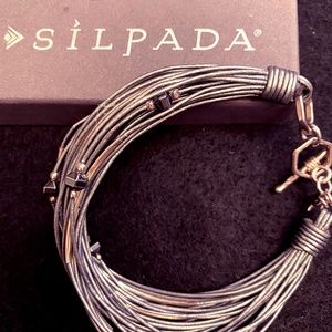 Silpada Silver & Leather Bracelet